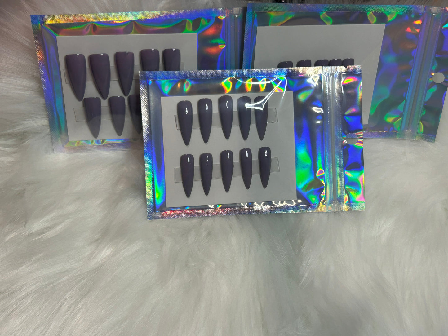 Blue Grey Stilletto Set