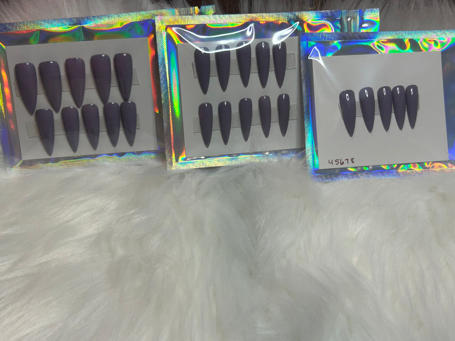 Blue Grey Stilletto Set
