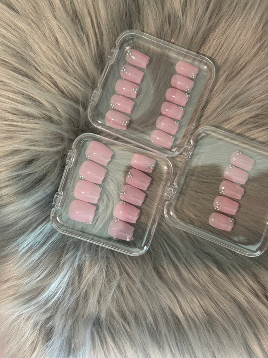 Short pink nails